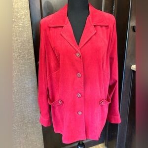 Sag harbor vintage shirt/jacket. Flowered buttons size 16W